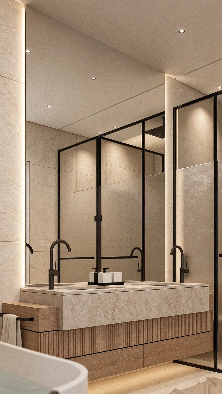 Master bathroom detail