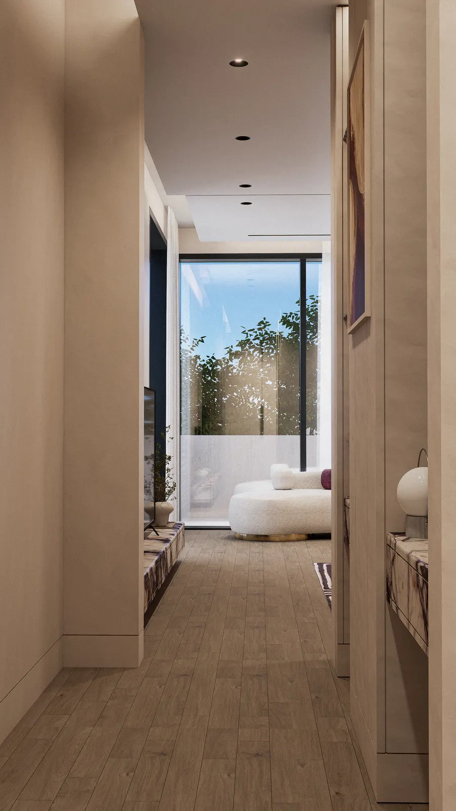 Entry hallway